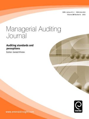 cover image of Managerial Auditing Journal, Volume 20, Issue 1